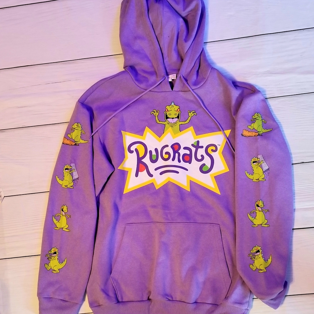 Rare Rugrats Reptar Purple Hoodie Medium